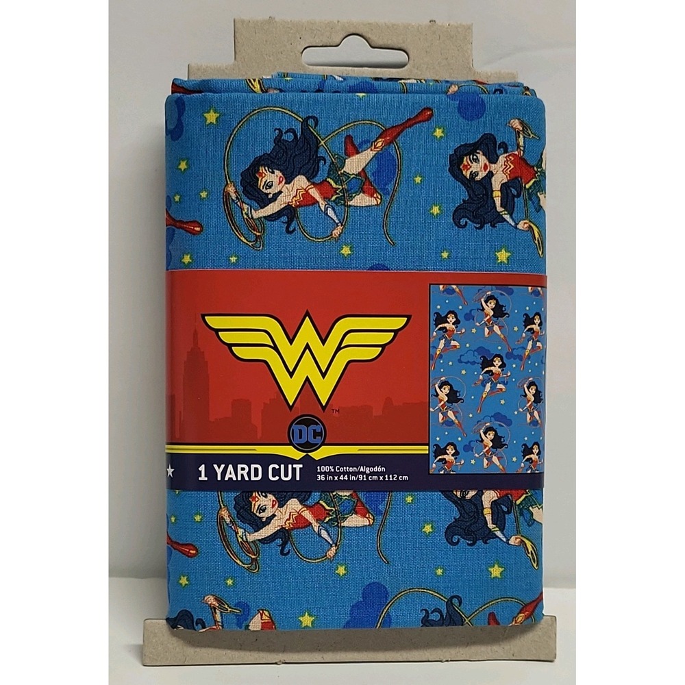 New Wonder Women Fabric 100% Quilting Cotton 36" x 44" Precut Material Sew Craft